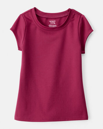 Girls Short-Sleeve Fashion Top - Red, 