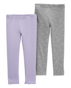 Purple glitter leggings shop