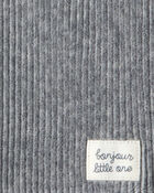 Baby Boy Ribbed Velour Pullover Sweatshirt - Grey, image 2 of 3 slides
