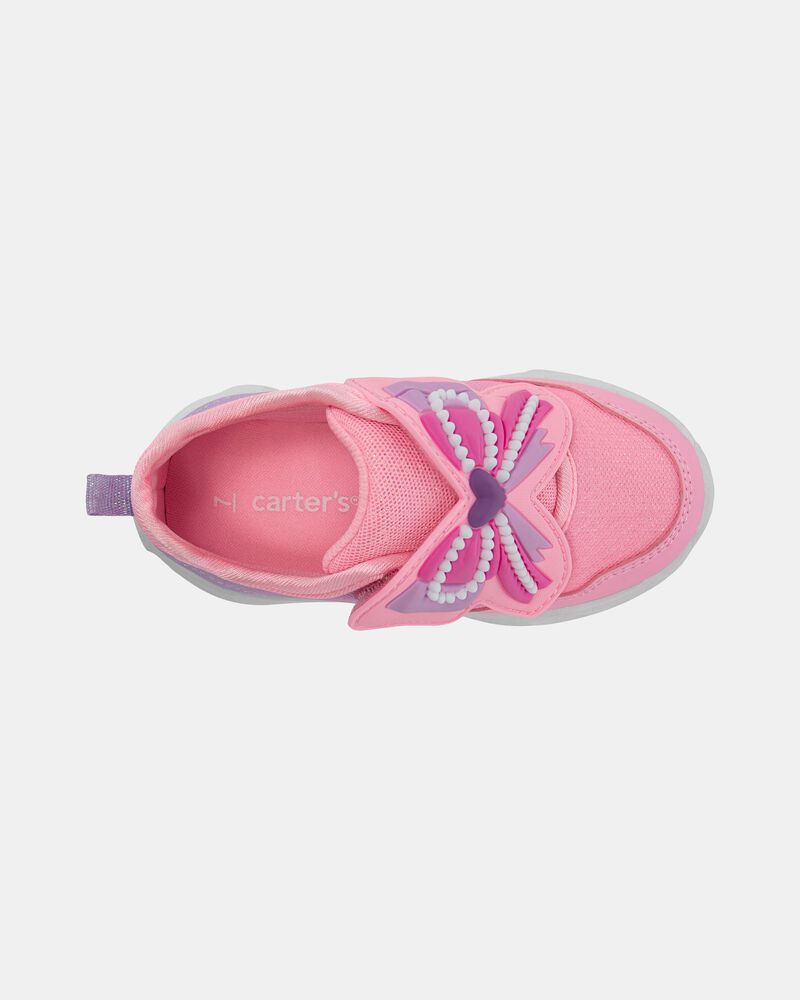 Toddler Girl Bow Athletic Sneakers - Pink, image 4 of 6 slides