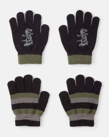 Girls KOMBI 2-Pack Knit Gloves, 