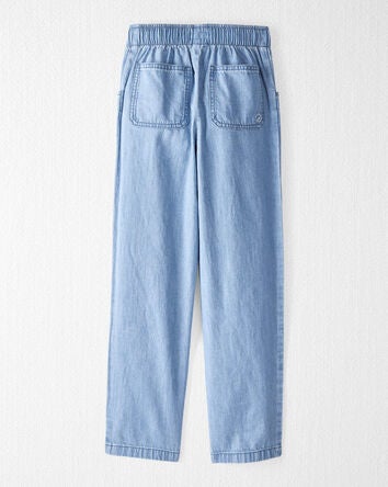 Kid Organic Cotton Chambray Pants, 