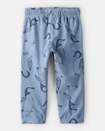 Toddler Boy Penguin Fleece Joggers - Blue, 