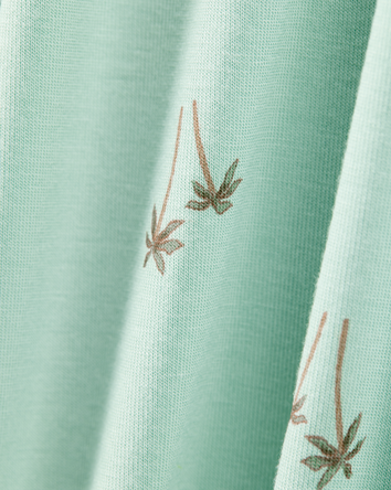 Baby Palm Tree Print Snug Fit PurelySoft 1-Piece Pyjamas, 