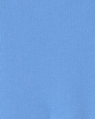 Filles - Robe manches courtes en tissu c&ocirc;tel&eacute; - Bleu, image 3 sur 3 diapositives