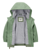 Toddler Midweight Colour Block Jacket - Green, image 2 of 3 slides