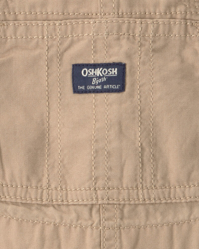 Baby Boy Canvas Shortall - Khaki, image 3 of 4 slides