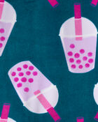 Girls Boba Tea DreamPlush Snug Fit 2-Piece Pyjamas, image 2 of 3 slides