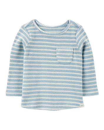 Baby Striped Thermal Long-Sleeve Tee, 