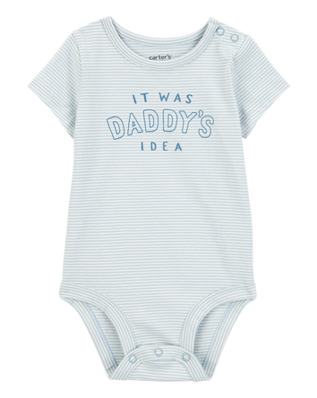 Baby Short-Sleeve Graphic Bodysuit - Blue, 