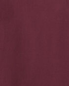Boys Knit Polo Shirt- Maroon, image 2 of 3 slides