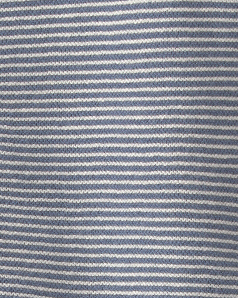 B&eacute;b&eacute; gar&ccedil;on - Combinaison manches longues &agrave; rayures - Bleu marine, image 5 sur 5 diapositives