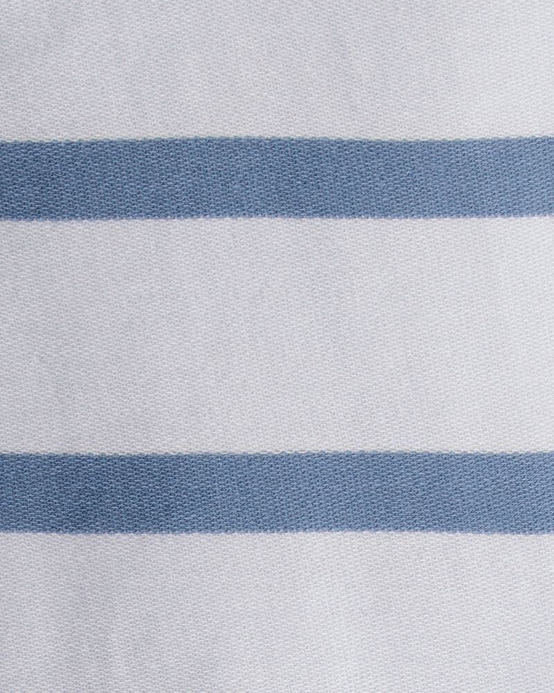 Tout-petit gar&ccedil;on - Ensemble t-shirt &agrave; manches longues et pantalon en French terry &agrave; rayures - bleu, image 4 sur 4 diapositives