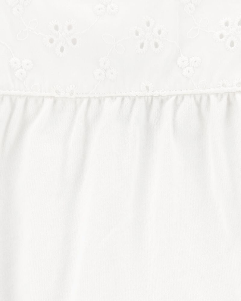 Eyelet Jersey Tank, image 2 of 2 slides