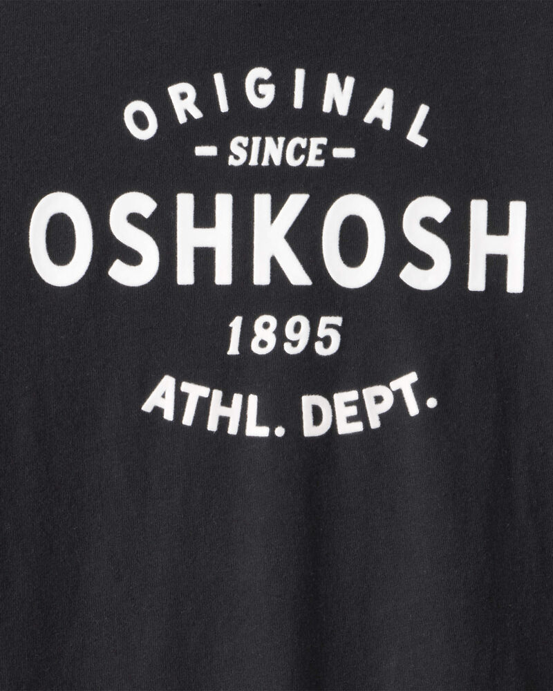 Gar&ccedil;ons - Chemise &agrave; manches longues en jersey avec logo OshKosh - Noir, image 2 sur 2 diapositives