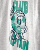 Toddler Boy 'Club Captain' Graphic Tee - Grey, image 2 of 4 slides
