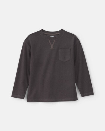 Gar&ccedil;ons - T-shirt &agrave; manches longues &ndash; Gris, 
