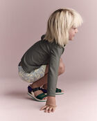 Toddler Boy Tropical Swim Trunks - Sage, image 5 of 7 slides