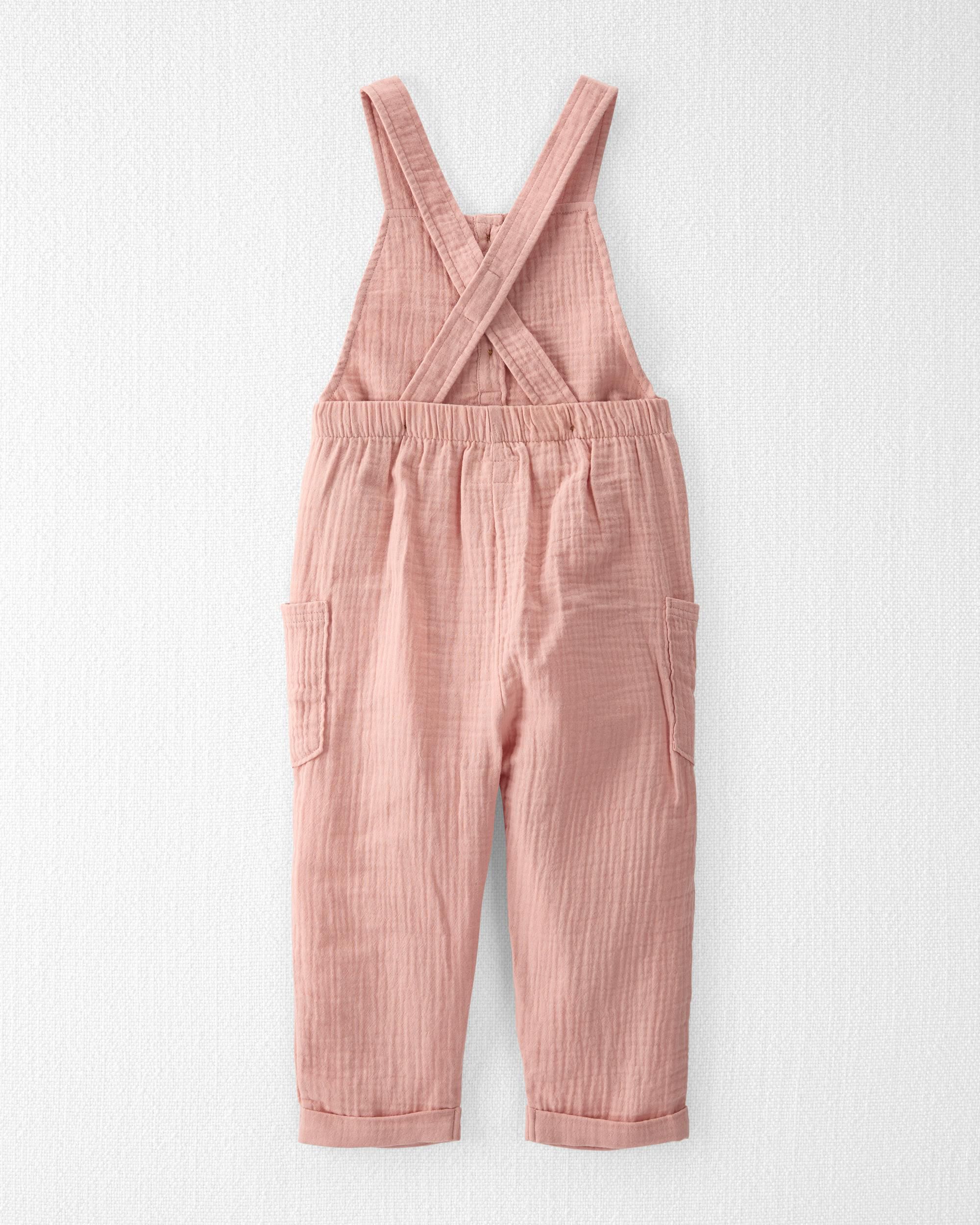 Toddler Girls Toddler Organic Cotton Gauze Overalls 4T Little Planet