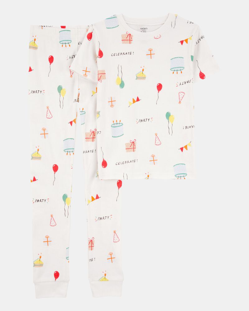 Kid 2-Piece Birthday 100% Snug Fit Cotton Pyjamas, image 1 of 3 slides