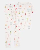 Kid 2-Piece Birthday 100% Snug Fit Cotton Pyjamas, image 1 of 3 slides