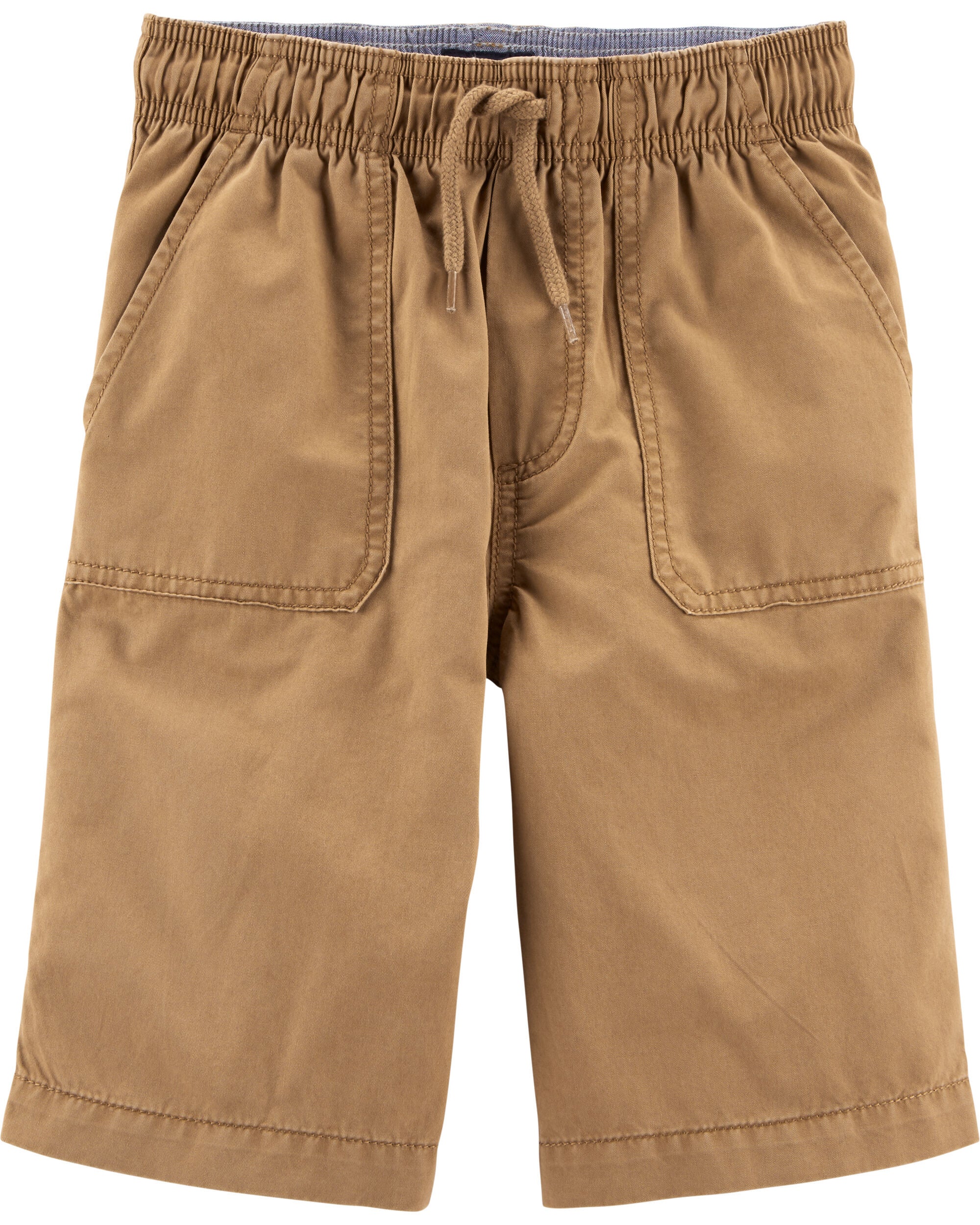 Carters Little Boys Pull-On Twill Shorts 4 Khaki