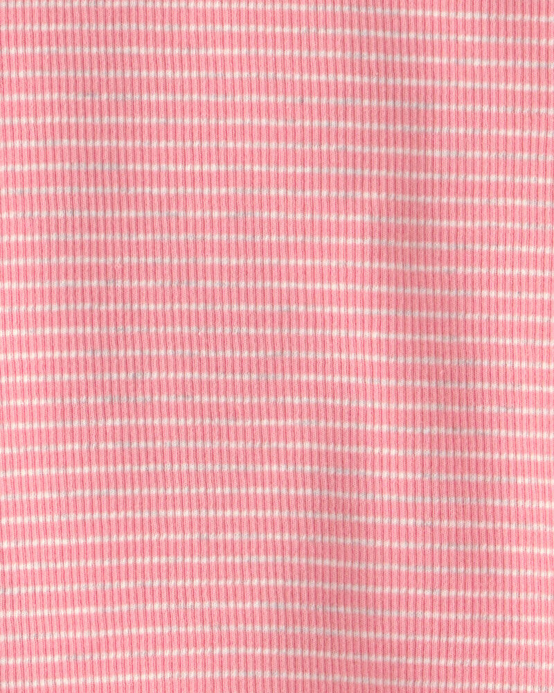 Baby Girl 2-Piece Organic Cotton Ribbed Pyjama, image 3 of 4 slides