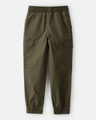 Boys Cotton Fashion Cargo Pants - Green, image 2 of 5 slides