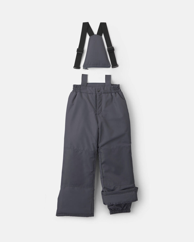 Kids Snow Pants- Charcoal, image 2 of 5 slides