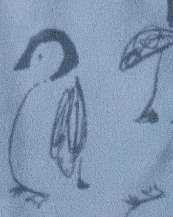 Toddler Boy Penguin Microfleece Zip-Up Jacket - Blue, 