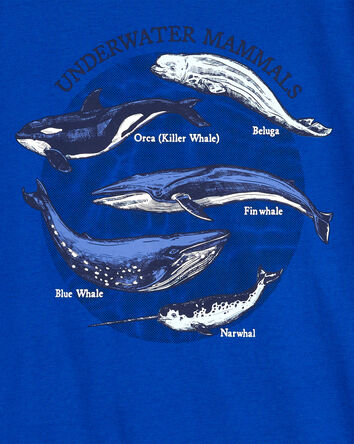 T-shirt à imprimé de baleine, 