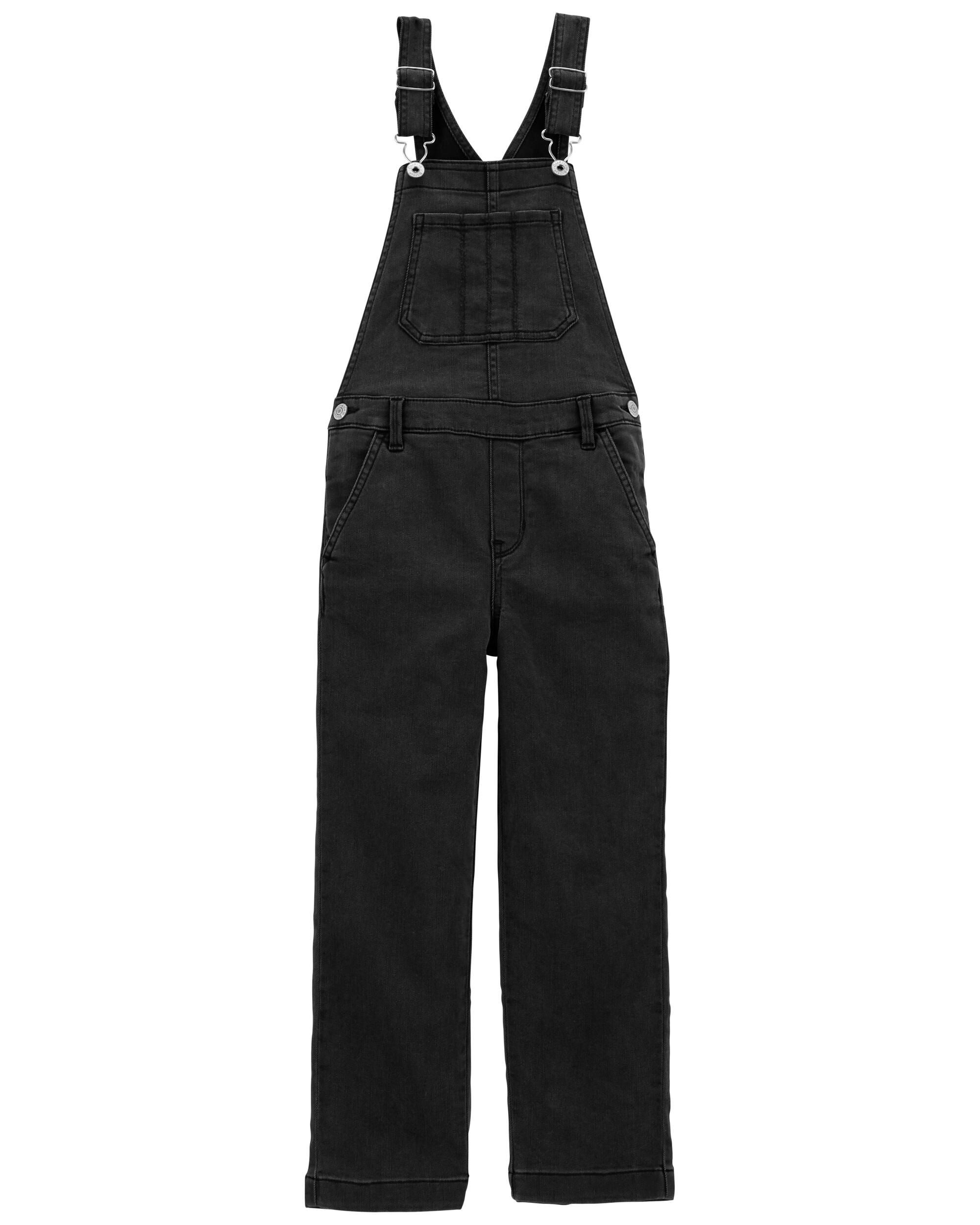 Washed Black Wide Leg Crop Overalls Carter s Canada