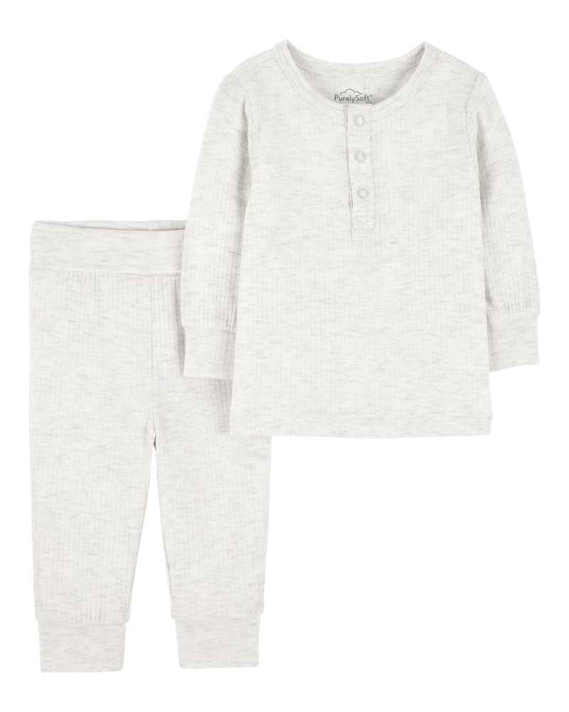 Bébé - Ensemble 2 pièces PurelySoft - Gris, image 1 sur 6 diapositives