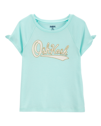 Kid OshKosh Logo Tie-Sleeve Tee, 