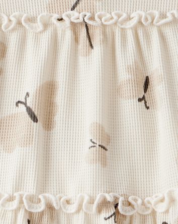 Tout-petit fille - Ensemble pantalon et haut &agrave; papillons - Cr&egrave;me, 