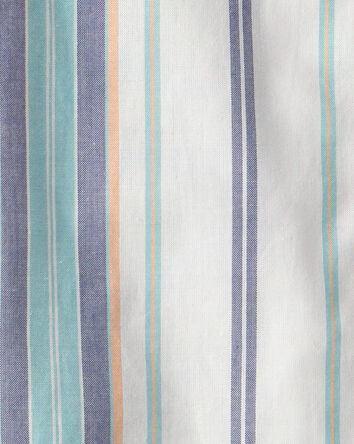 Boys Striped Short-Sleeve Button-Down Shirt, 
