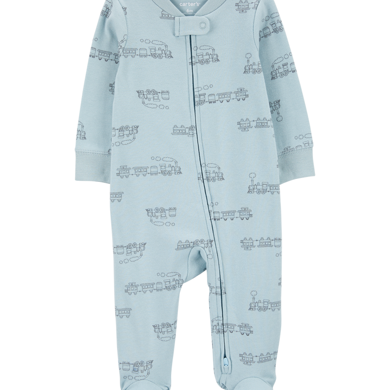 Baby Boys Baby Train 2 Way Zip Sleeper Pyjamas PRE Carter s
