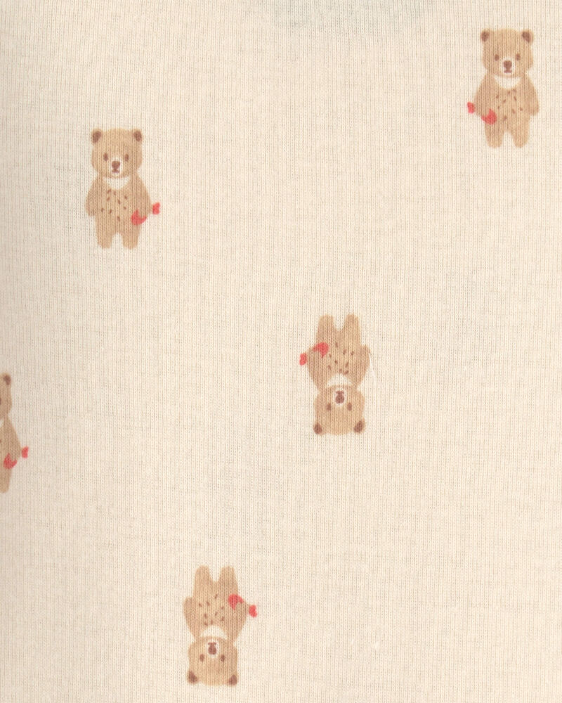 Baby 2-Piece Bear Long-Sleeve Overall Set - Brown, image 5 of 6 slides