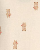 Baby 2-Piece Bear Long-Sleeve Overall Set - Brown, image 5 of 6 slides