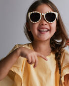 Toddler Stripe Sunglasses - Cream/Beige, image 6 of 6 slides