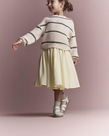 Toddler Girl Avenue Twirl&trade; Midi Skirt - Yellow, 