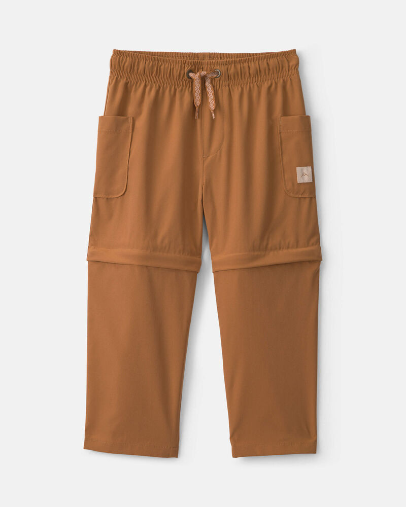 Toddler Boy Poplin Pants - Brown, image 1 of 8 slides