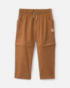 Toddler Boy Poplin Pants - Brown, image 1 of 8 slides