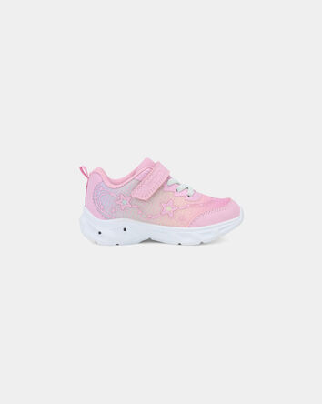 Toddler Girl Star Light-Up Athletic Sneakers - Pink, 