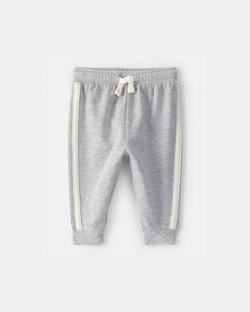 B&eacute;b&eacute; gar&ccedil;on - Pantalon en jersey bouclette - Gris, image 1 sur 3 diapositives