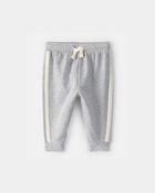 B&eacute;b&eacute; gar&ccedil;on - Pantalon en jersey bouclette - Gris, image 1 sur 3 diapositives
