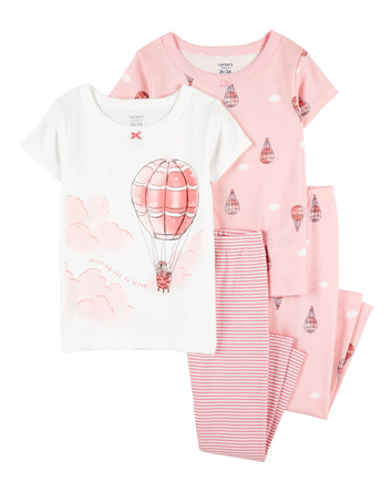 Toddler 4-Piece Air Balloon Cotton Pyjamas, 