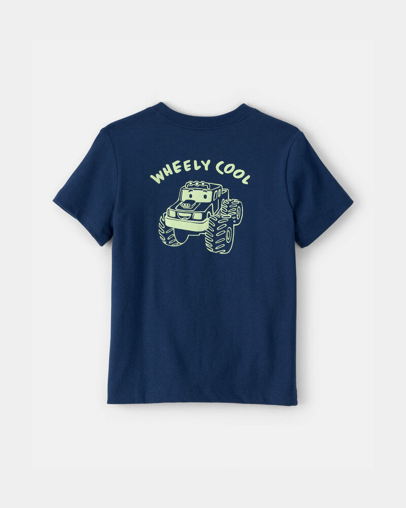 Toddler Boy Monster Truck Graphic Tee - Blue, image 2 of 5 slides