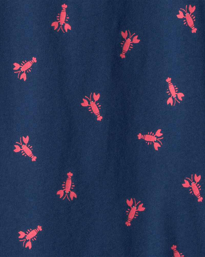 Boys Lobster T-Shirt - Blue, image 2 of 3 slides