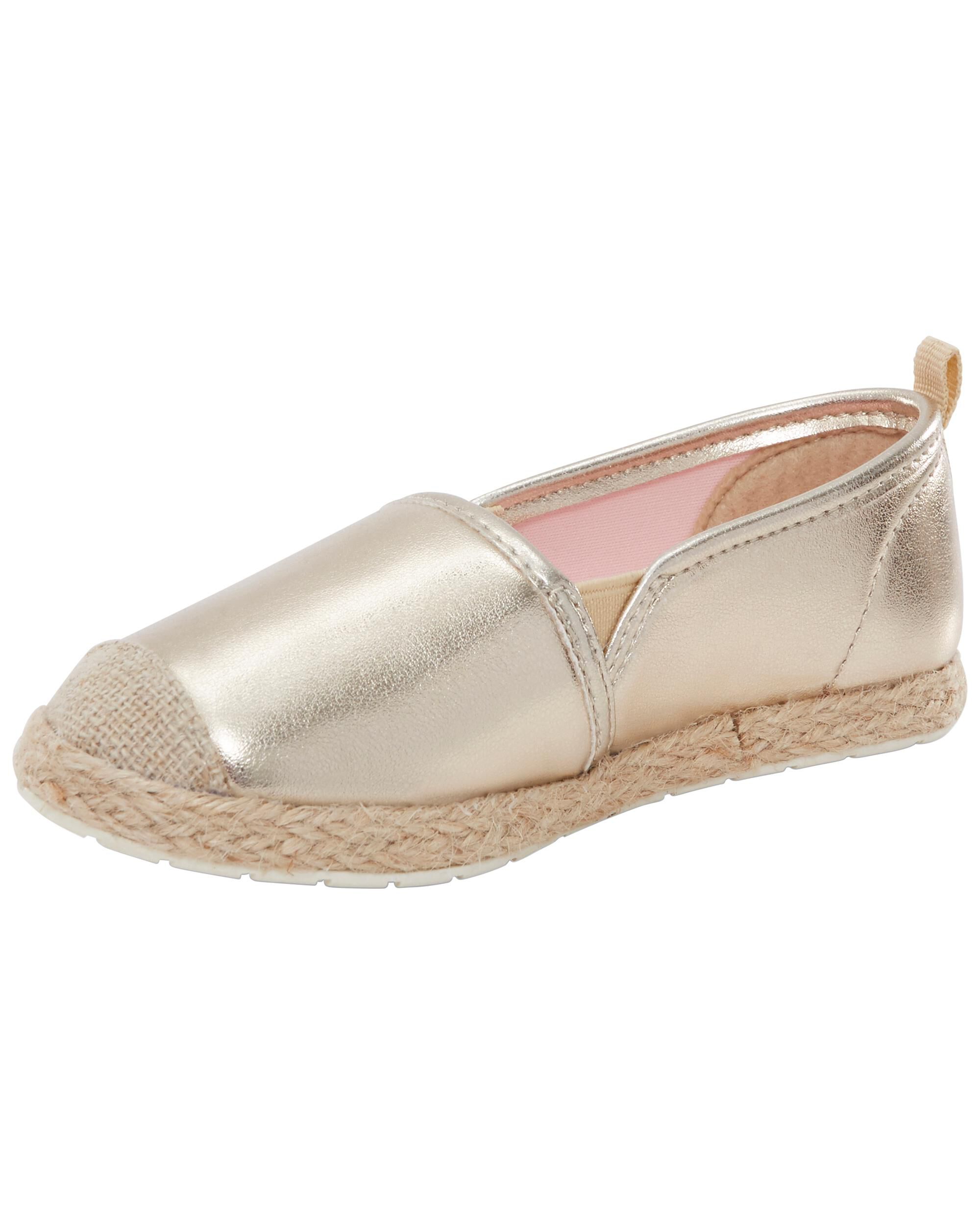 Gold sales metallic espadrilles